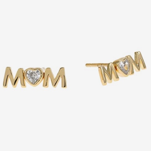 New KATE SPADE NEW YORK
Gold-Tone Crystal Mom Stud Earrings - Picture 2 of 8